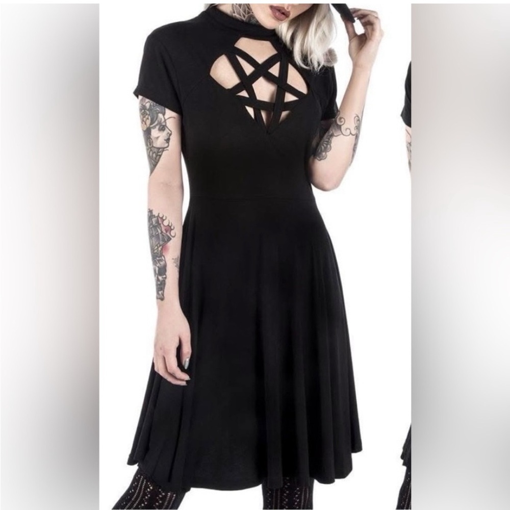 Killstar Scariel Penta Skater Dress XS